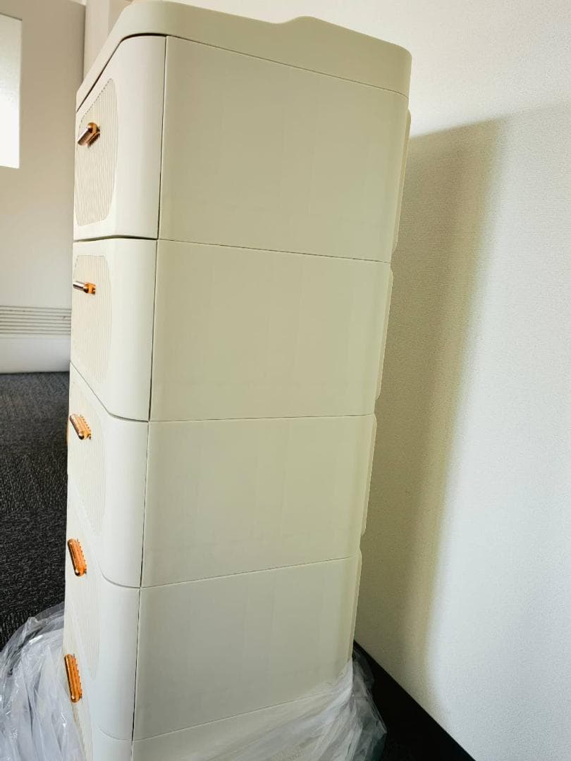 収納チェスト クローゼットチェスト北欧風 おしゃれ 組立不要 (4層,42cm)