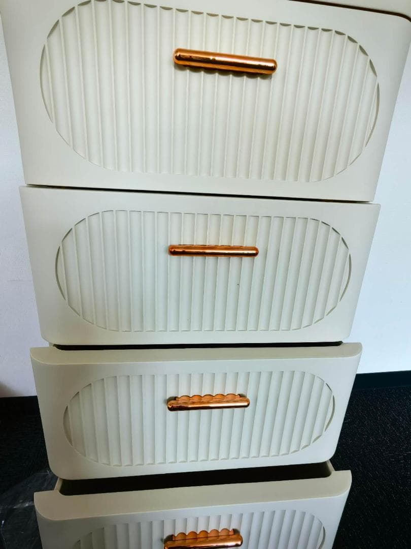 収納チェスト クローゼットチェスト北欧風 おしゃれ 組立不要 (4層,42cm)