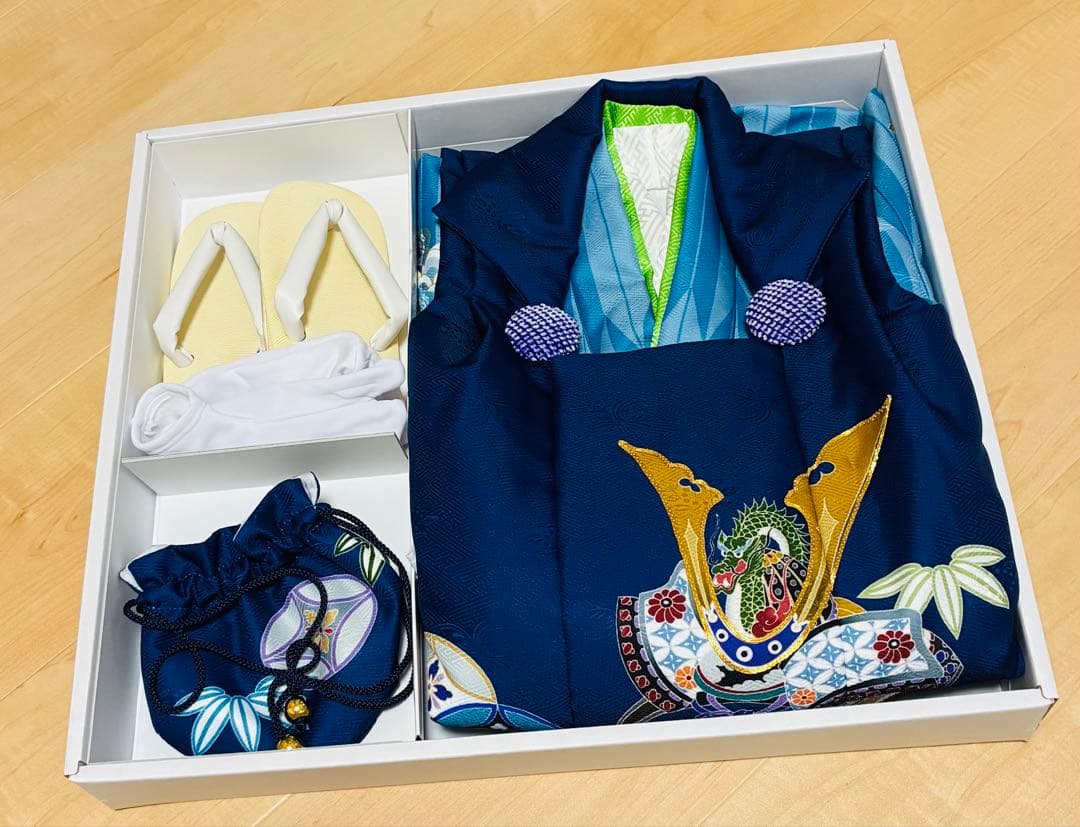 七五三　3歳男児着物　被布