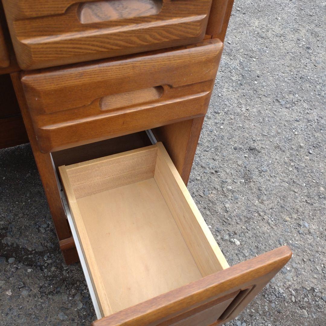 ライティングビューロー　アンティーク家具　 木製ブラウンデスク