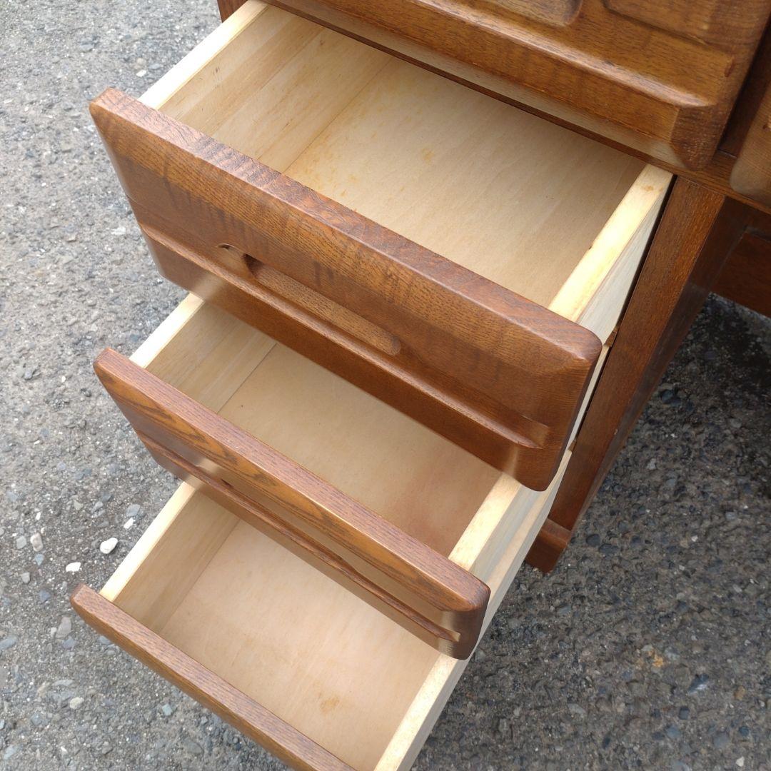 ライティングビューロー　アンティーク家具　 木製ブラウンデスク