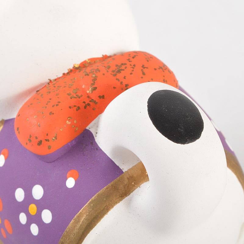 茶道具　張子人形　白張子犬　干支　香合　在銘　C　6413