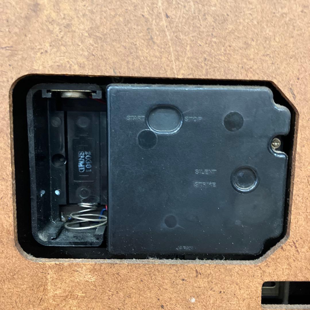 昭和レトロ セイコー クオーツ QB501B スクエア型 壁掛け時計 掛時計