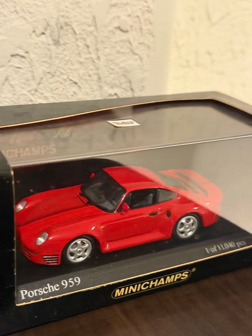 MINICHAMPS Porsche 959 ミニカー 赤 1/43 限定生産 - メルカリ