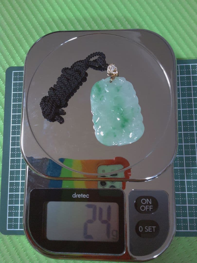 中国アンティーク★翡翠ペンダント ネックレス★混合色天然翡翠★《#九運国際貿易》