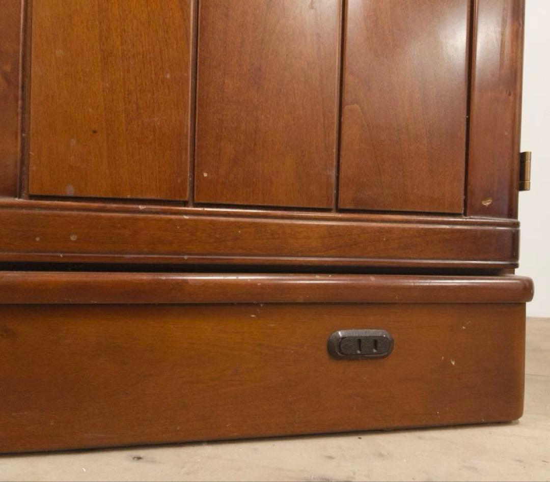 本棚　食器棚　ガラス棚　大容量　大型　横幅177.5㎝　アンティーク