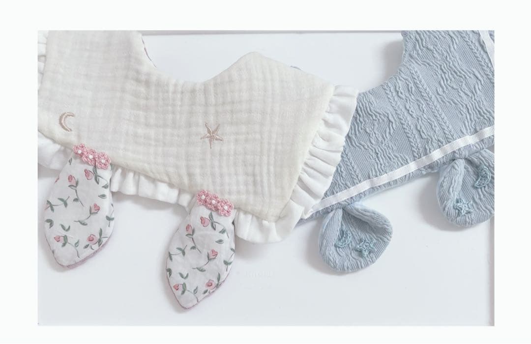 ハンドメイドスタイ　うさみみセーラースタイ　ひなの様