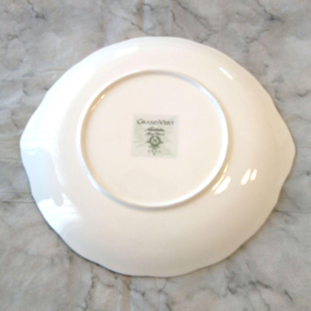 未使用品、激レア！Noritake Grand Vert 耳付ケ－キ皿