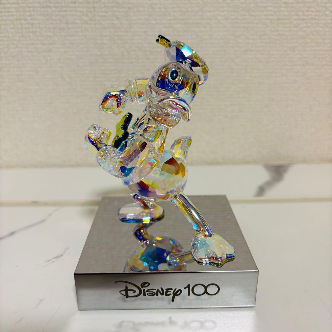極美品 極希少 廃盤 スワロフスキー ディズニー ドナルドダック 100