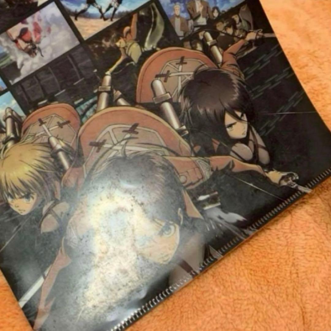 進撃の巨人 エレン ミカサ アルミン ローソン クリアファイル - メルカリ