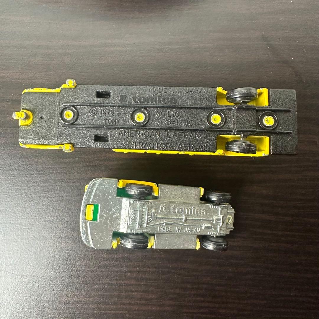 ビンテージ トミカ ロングトミカ ミニカー アメリカのはしご消防車