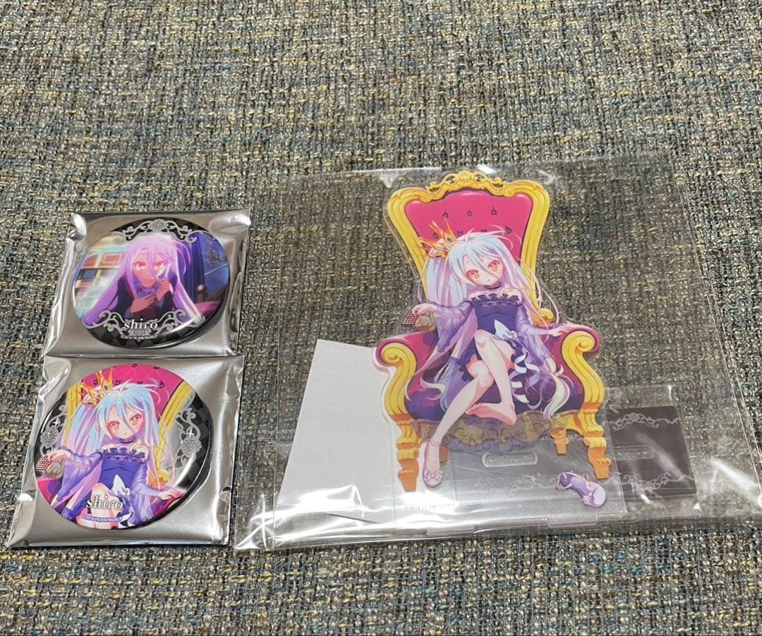 ノーゲーム・ノーライフ ラッキー缶バッジ あたり アクリルスタンド