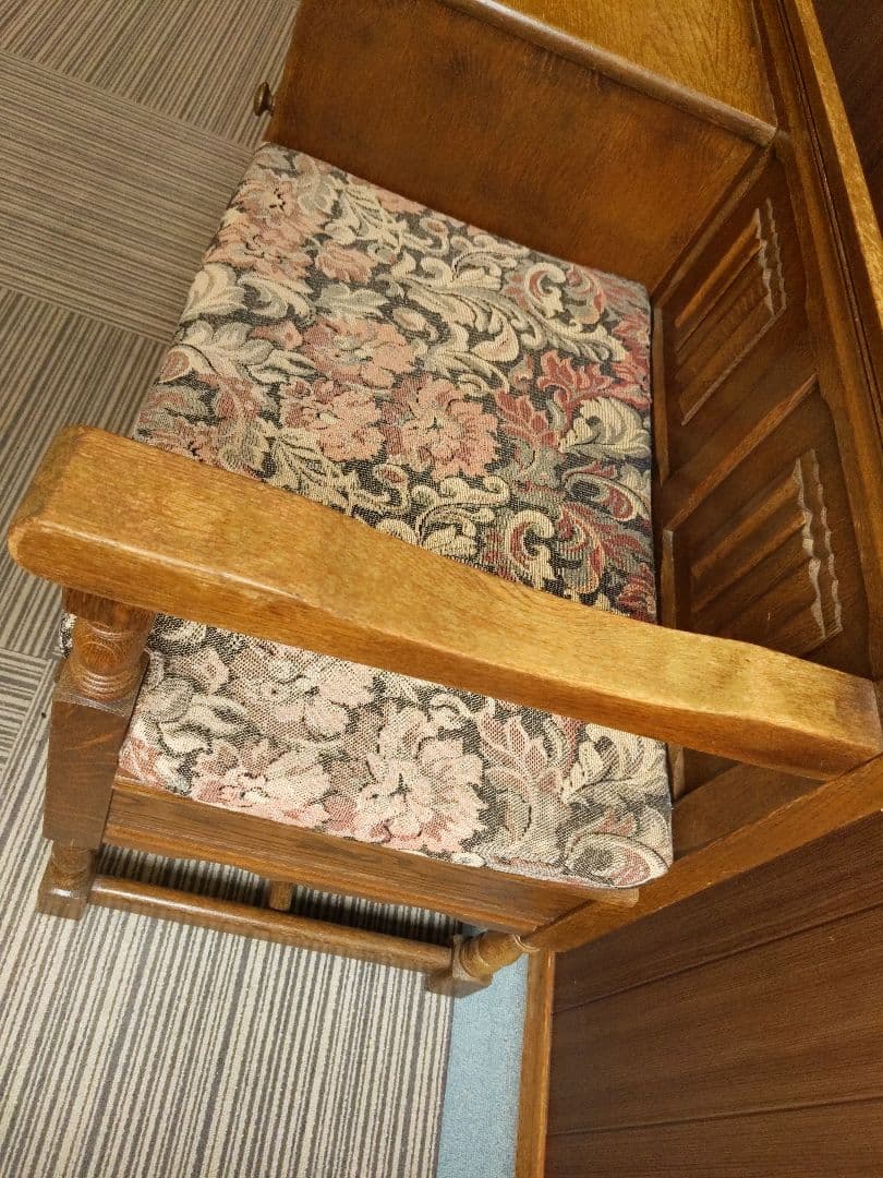 【送料込】アンティーク・テレフォンベンチ