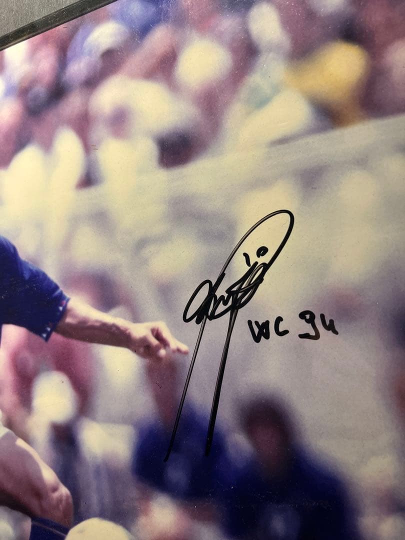 Y*Y様 バッジョ直筆サイン入りイタリア代表1994フォト特製フレーム