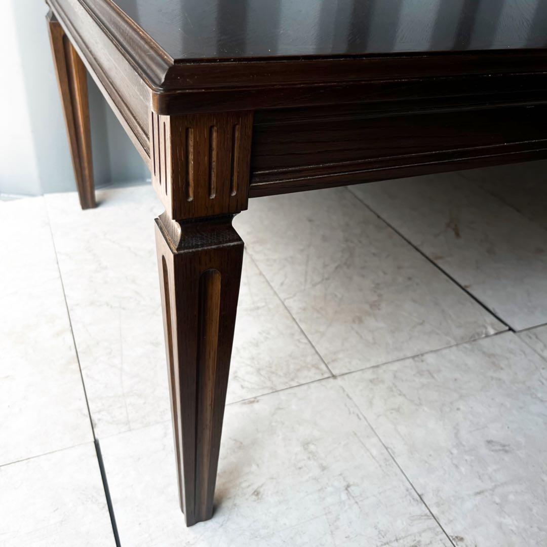 取付無料！カリモク家具 ドマーニ クイーンズライフ 天然木アンティーク風テーブル