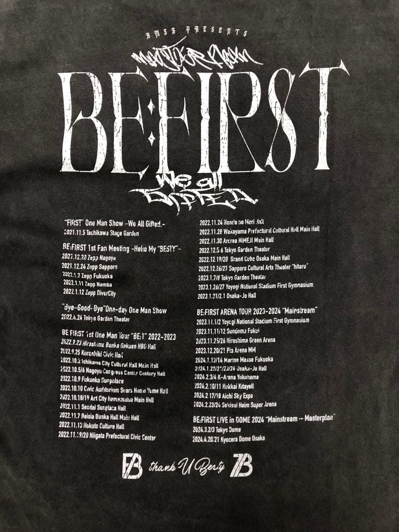 BE:FIRST アーティストTシャツ
