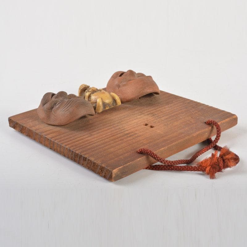 時代提げ物 朱泥 獣骨 面根付 在銘あり 7点まとめて C 6714 - メルカリ