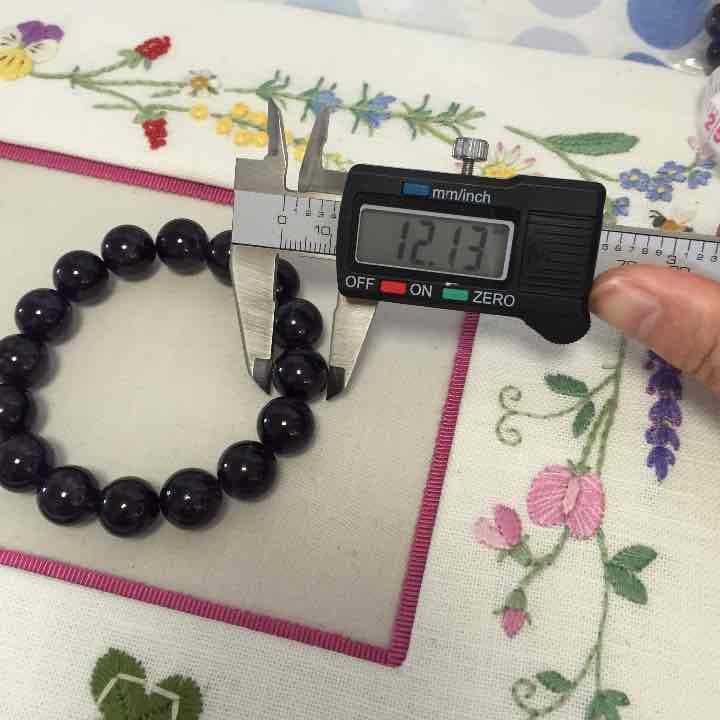 高品質アメジスト12mmブレスレット