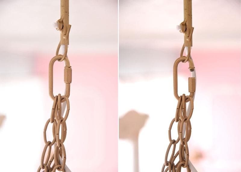 【LED付・簡単取付】12灯ゴールドカラーシャンデリア