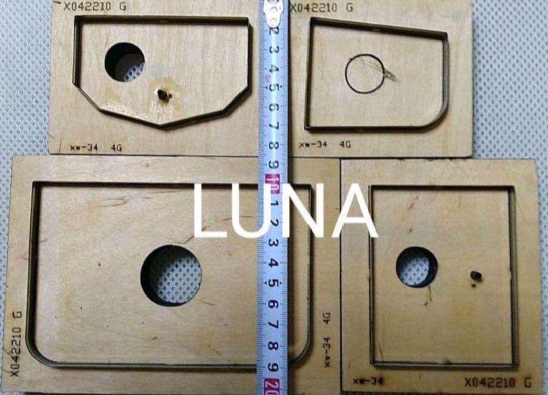 ハンドメイド 抜き型 打ち抜き 型  型紙 パンチ 財布 レザークラフト