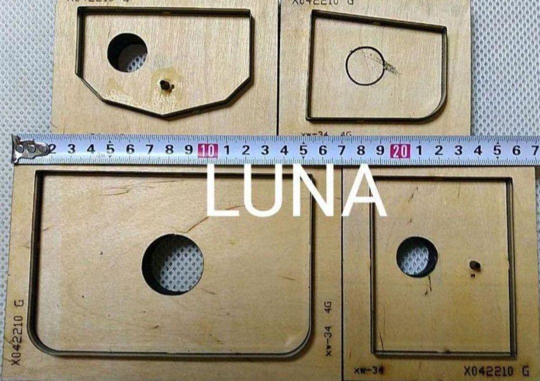 ハンドメイド 抜き型 打ち抜き 型  型紙 パンチ 財布 レザークラフト