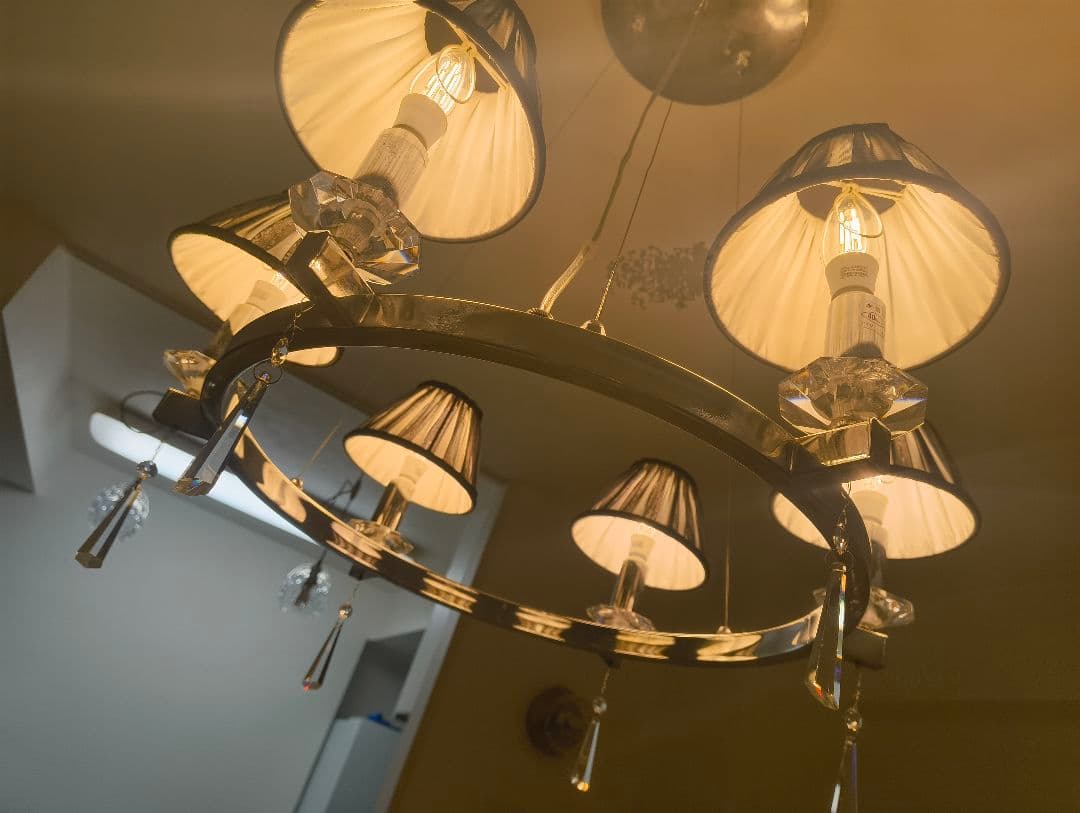 シーリングライト LED 6灯 シャンデリア 送料込✨️