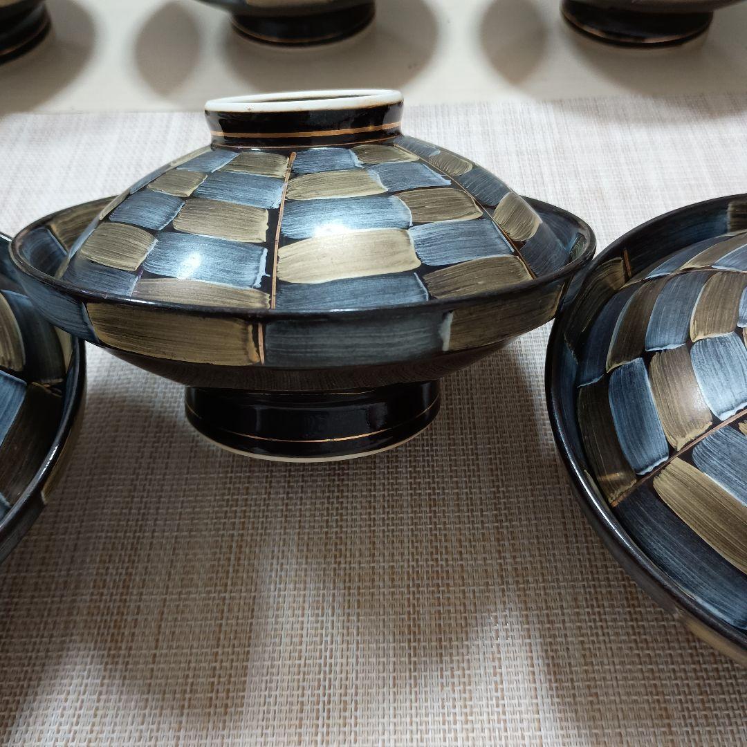 有田焼 　天目芭蕉 蓋物　業務用　セット