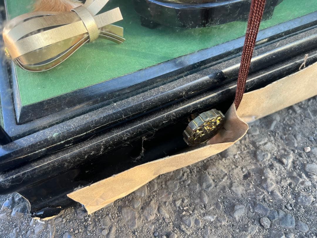 【中古】五月人形 武者人形 ガラスケース入り 子供大将 端午の節句