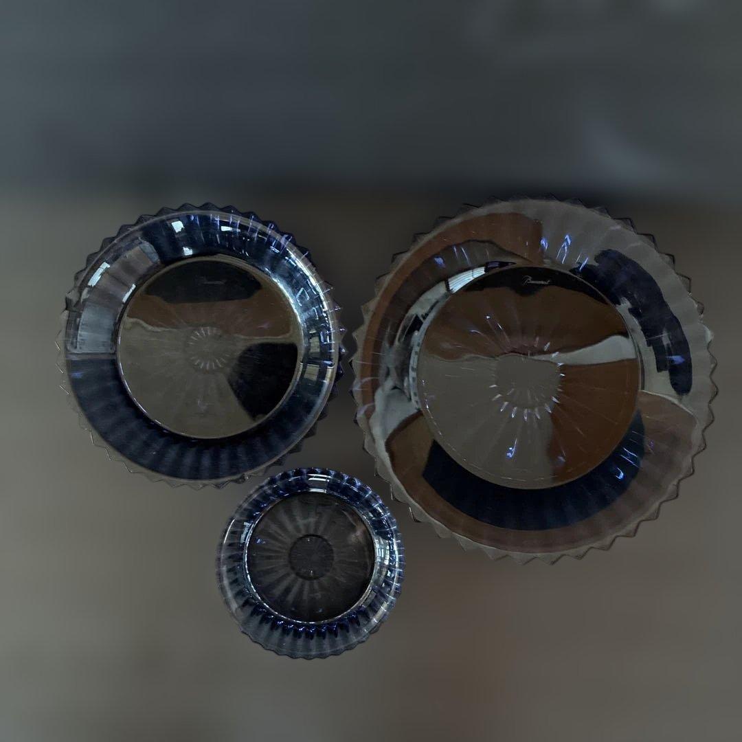 稀少BACCARAT ミルニュイ　ミッドナイトブルー3点セット