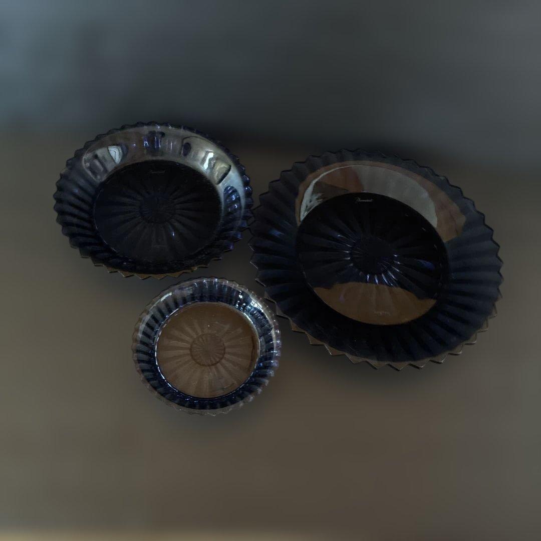 稀少BACCARAT ミルニュイ　ミッドナイトブルー3点セット