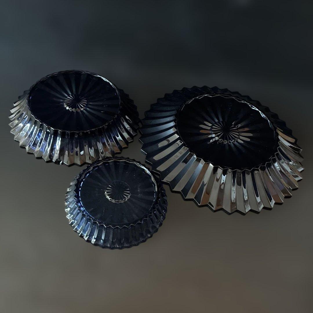 稀少BACCARAT ミルニュイ　ミッドナイトブルー3点セット