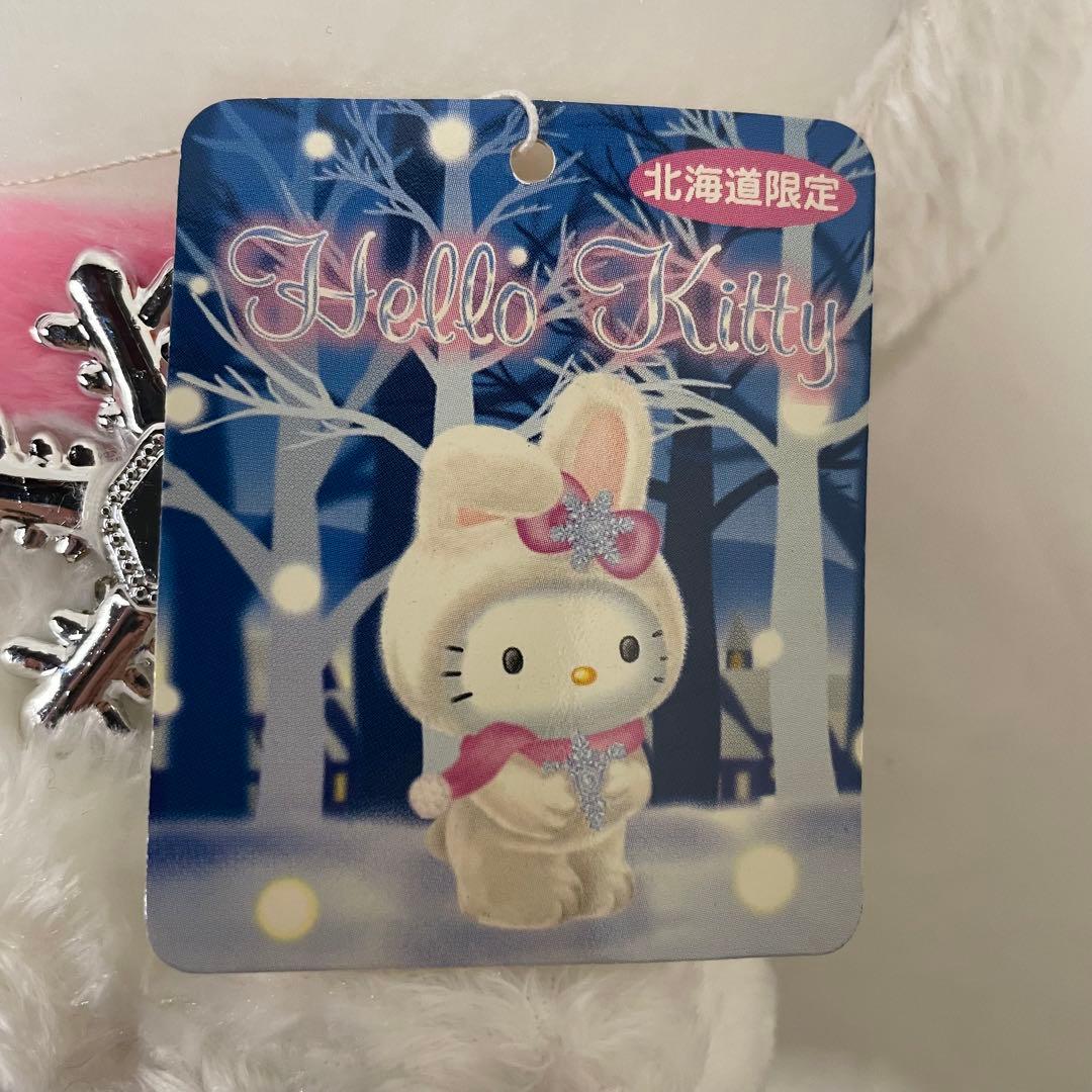 レア品 北海道限定 ハローキティ ぬいぐるみ M 雪うさぎ サンリオ