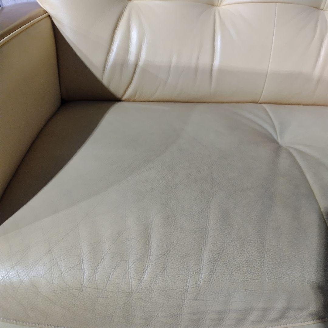 カリモク　KARIMOKU　2人掛けソファ　イエロー　木目　L1415