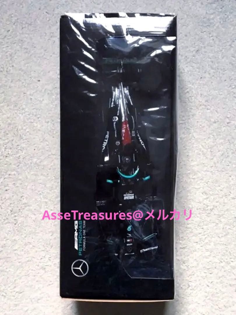 ミニチャンプス 1/18 メルセデスAMG W12ハミルトン w/100勝ボード
