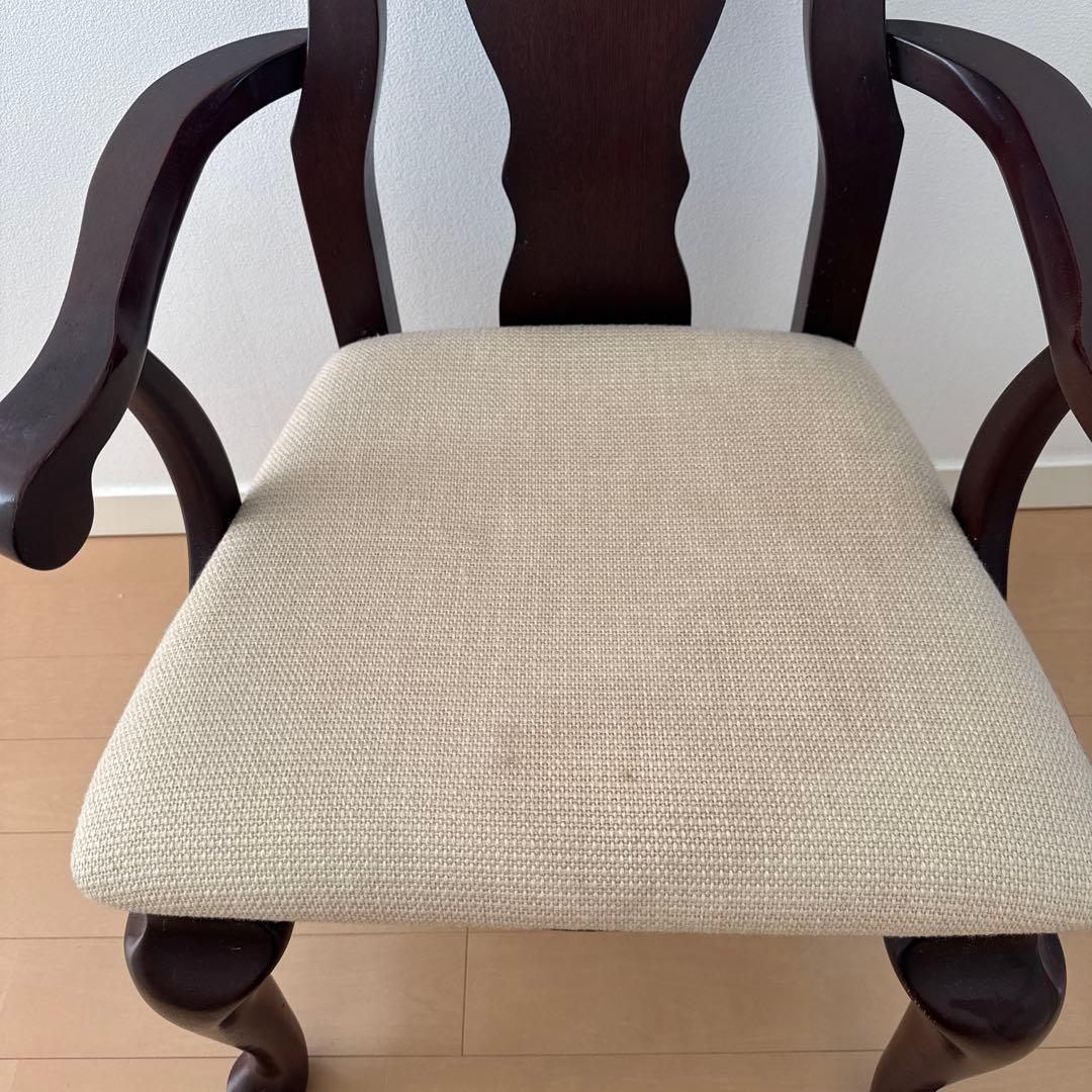 クラシックスタイル アームチェア ダークブラウン 大塚家具