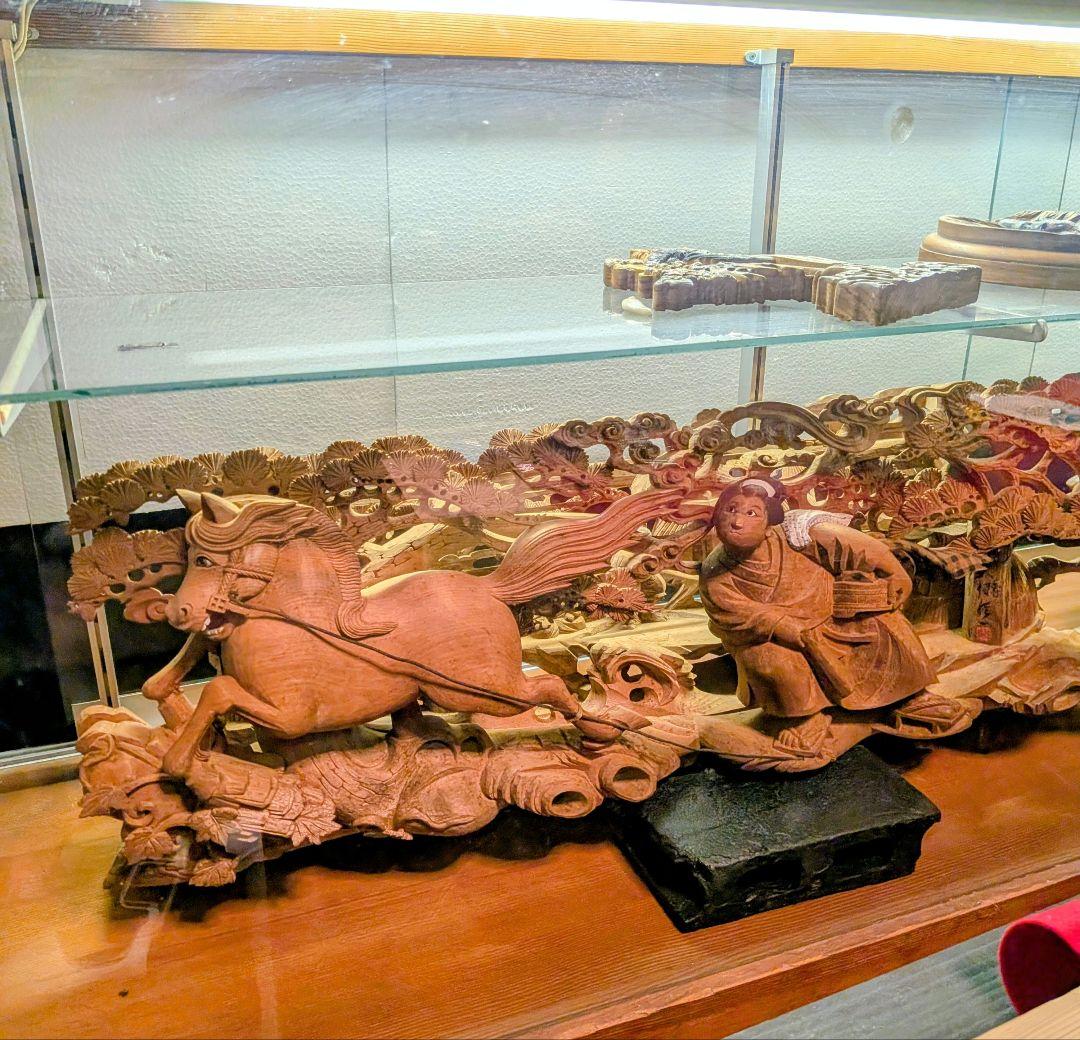 専用 淡路彫り だんじり 山車 木彫 彫刻 欄間 馬 彫刻 家具 現状品