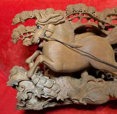 専用 淡路彫り だんじり 山車 木彫 彫刻 欄間 馬 彫刻 家具 現状品