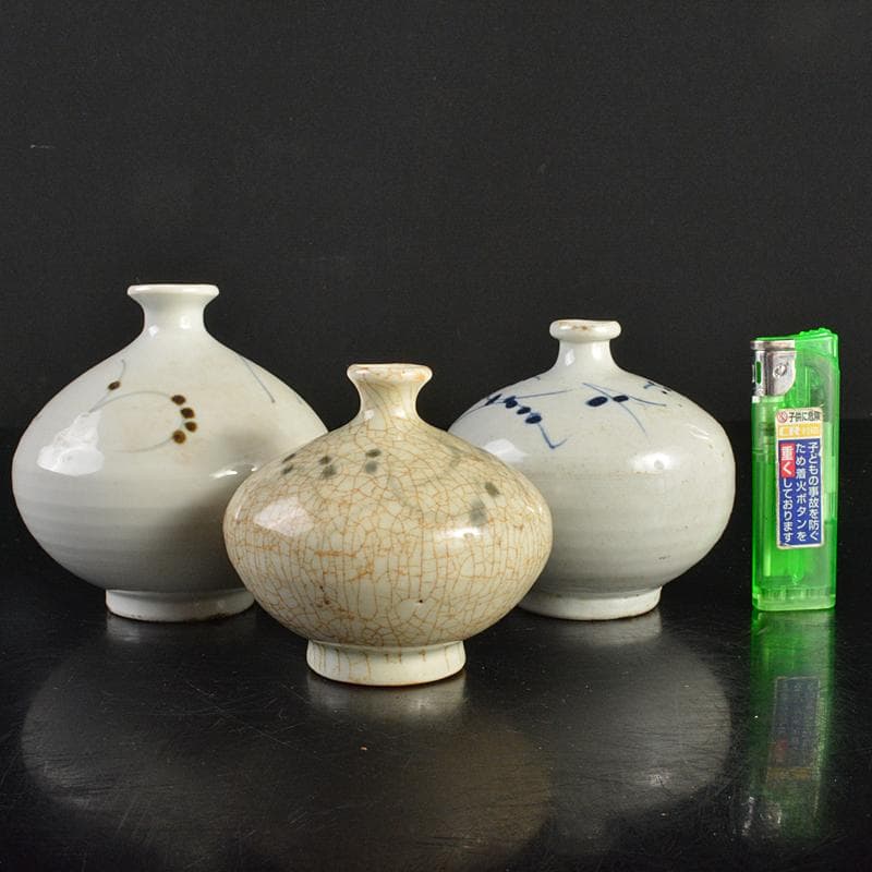 伊万里焼 古伊万里 染付 花文 油壷 小壷 3点まとめて V R6859 - メルカリ