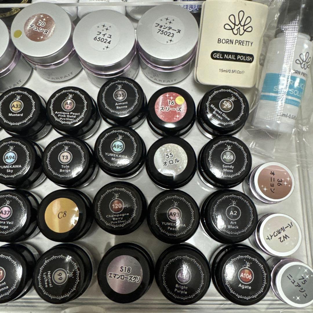 ネイルパフェ ジェル 36色 他 合計50点