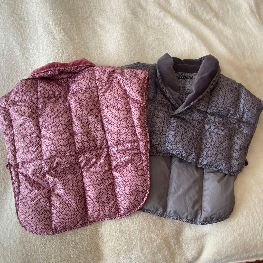 NICOLE 着る羽毛布団ベスト　男女ペアセット売り　M