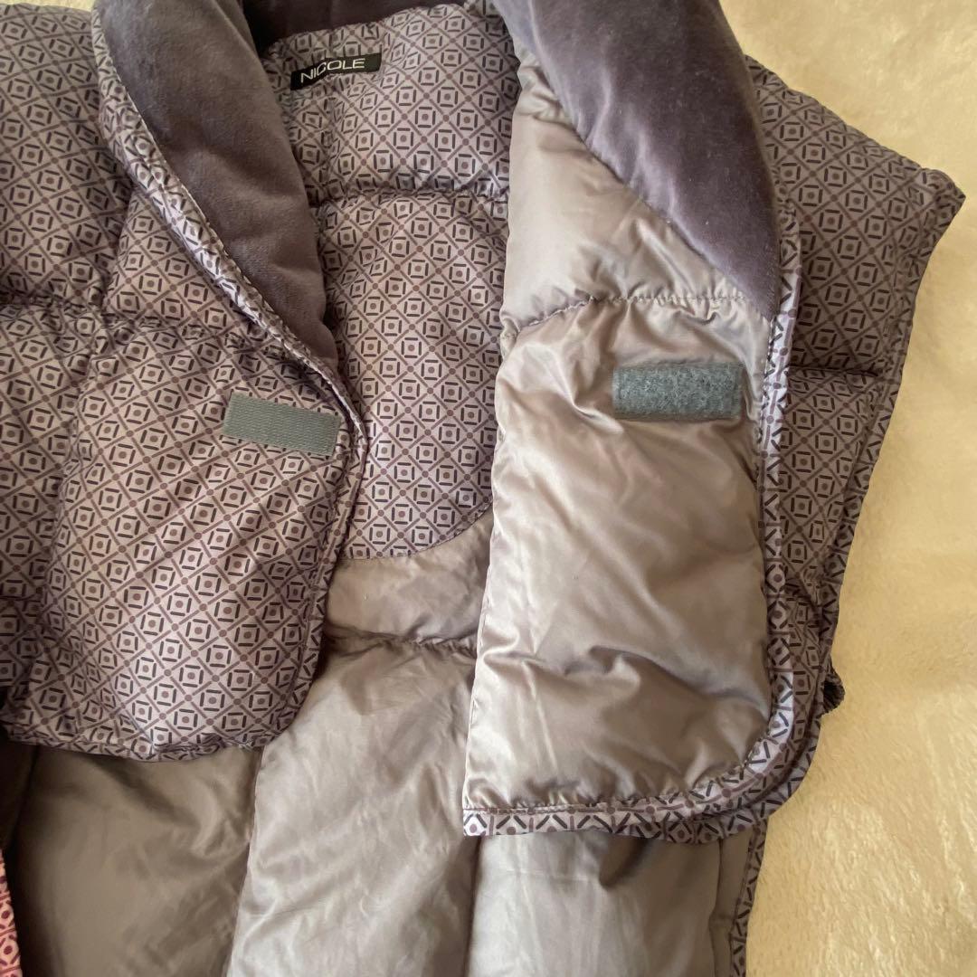 NICOLE 着る羽毛布団ベスト　男女ペアセット売り　M