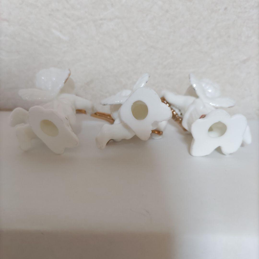 陶器　BONE CHINA　天使の音楽隊　3点セット　レア