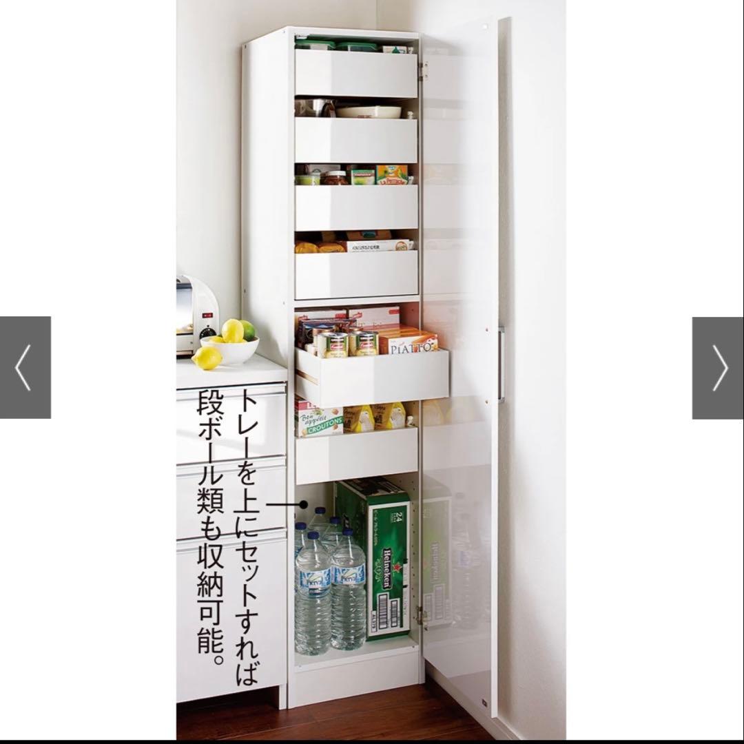 ぽかぽか　大量収納キッチンストッカー 幅50 食品ストッカー dinos
