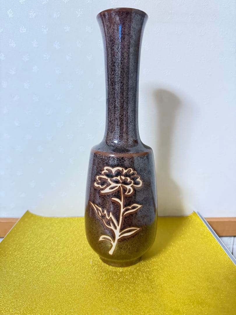 陶器製 壺 花瓶 細口 花器 インテリア 置物 骨董品 - メルカリ