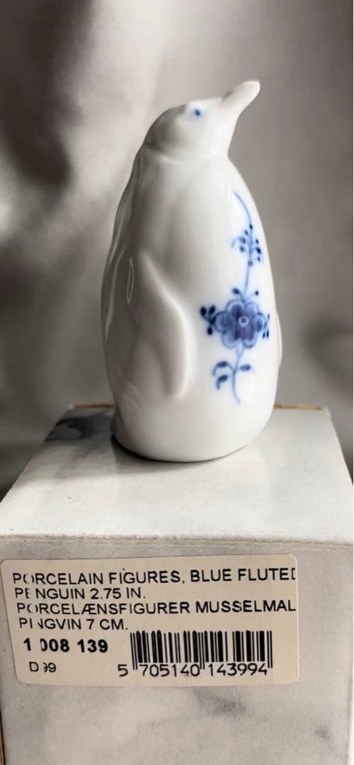 【未使用】稀少★ロイヤルコペンハーゲン　ブルーフルーテッド　ペンギン