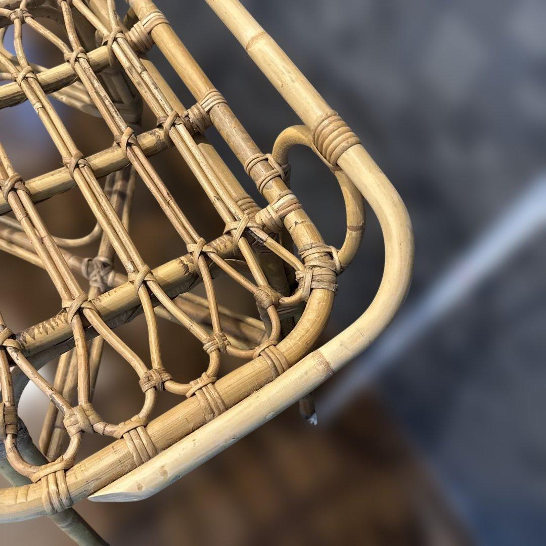 ラタンのスツール　飾り用　珍しい