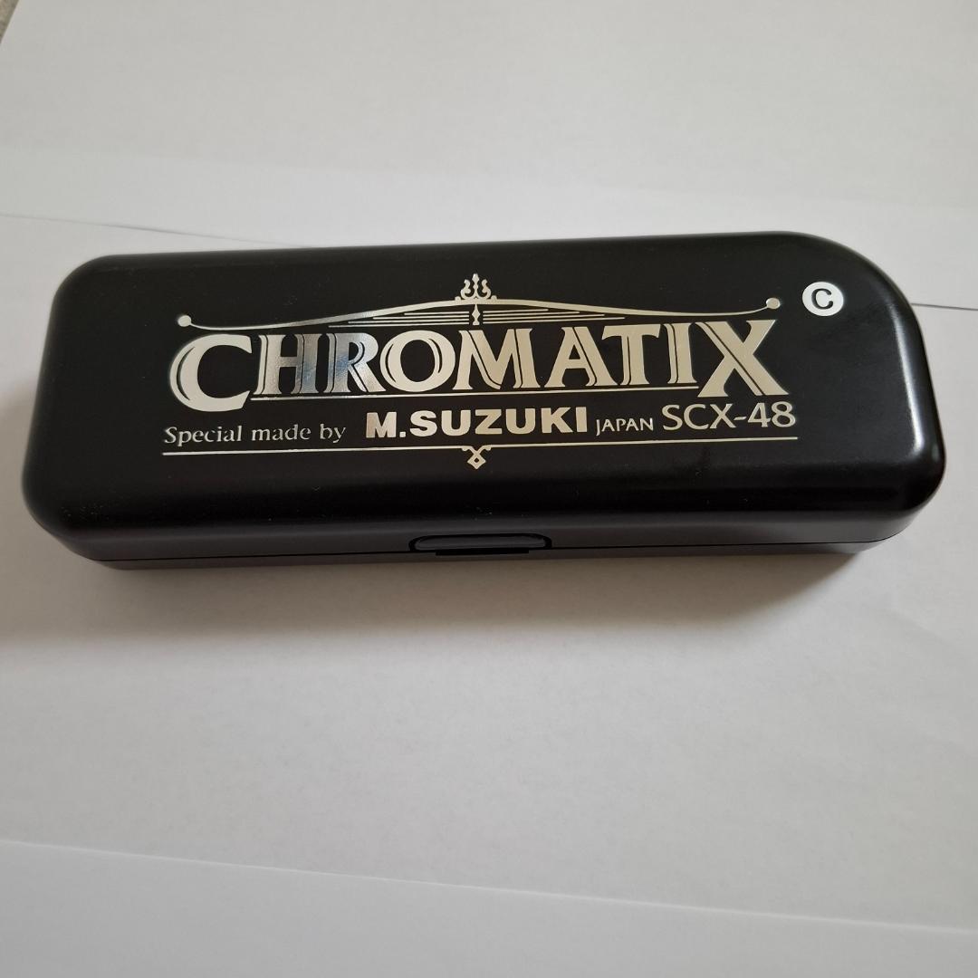 【美品】SUZUKI スズキ クロマチックハーモニカ SCX-48C