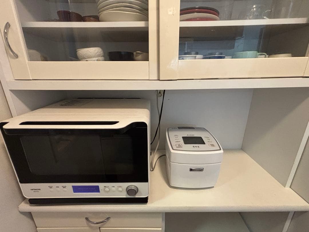 ホワイト キッチンカウンター 約90cm幅