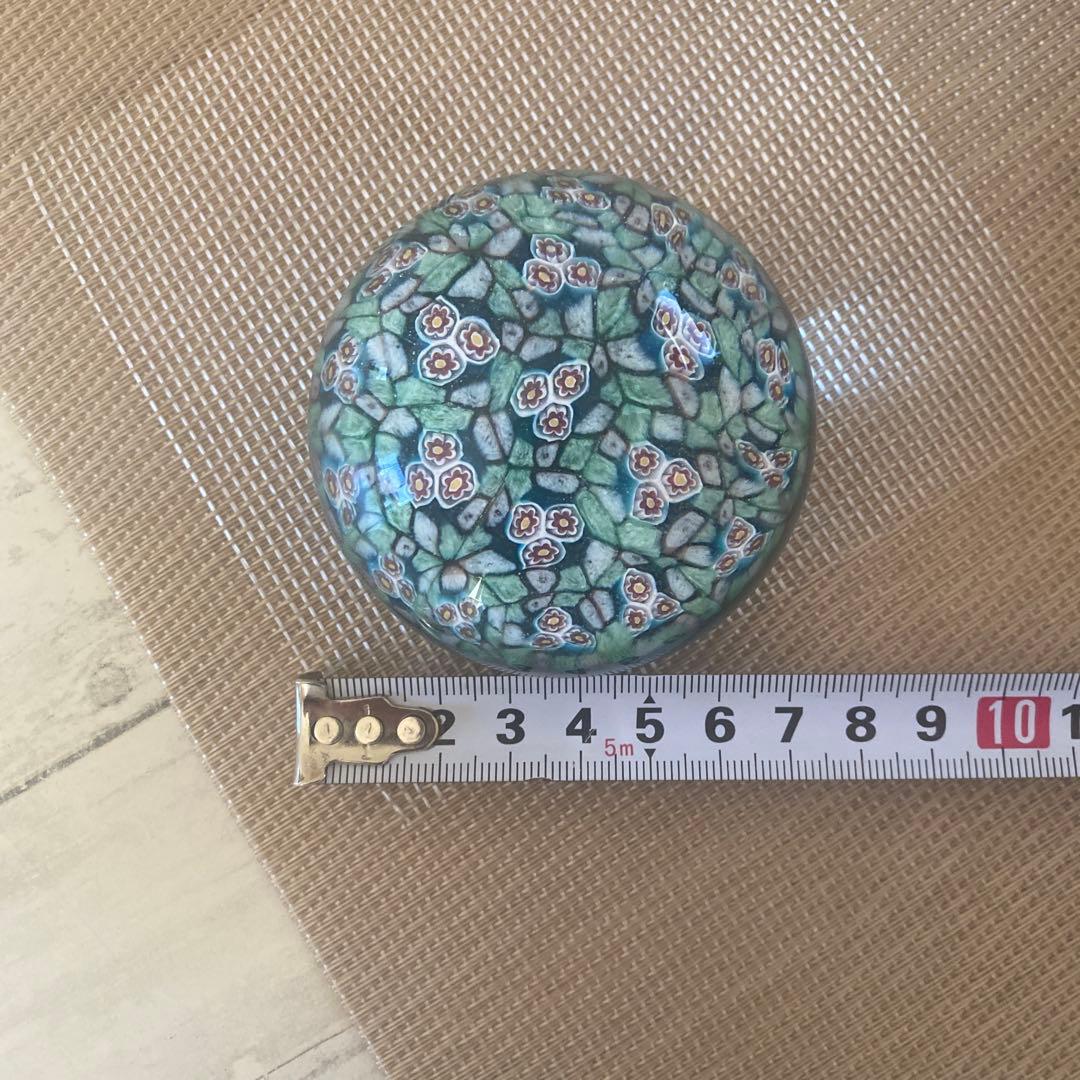 イタリア ベネチア ムラーノガラス ミルフィオリ ペーパーウエイト