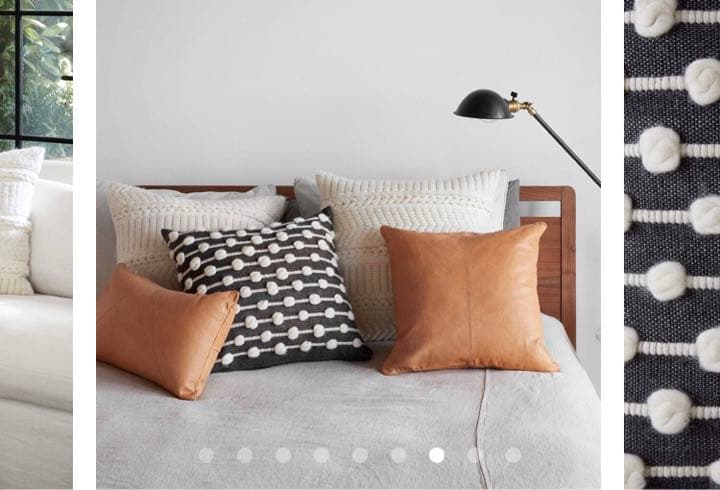 新品アルパカウール　クッション NY The Citizenry